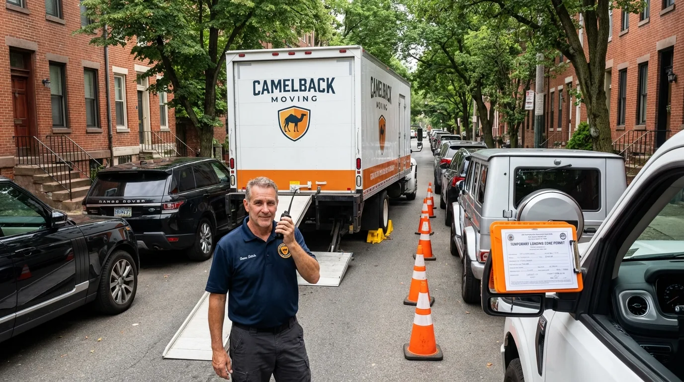City street loading permit setup in South Yarmouth, MA